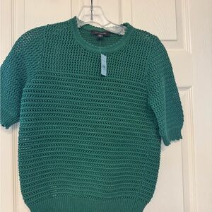 Ann Taylor Emerald Green Crew Neck Sweater